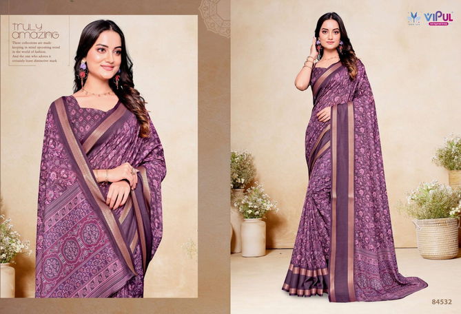 Sumitra By Vipul Silk Daily Wear Saree Wholesale Shop In Surat